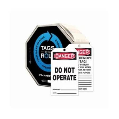 Nmc Danger Do Not Operate Tag, Danger, PF-Cardstock, 6-5/8 in Width, 3-5/8 in Height TAR121